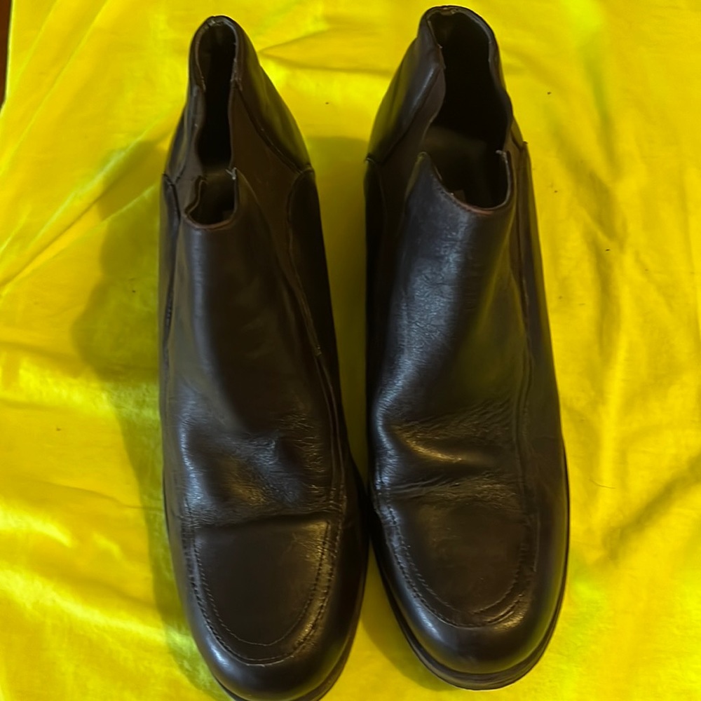 Brown Leather booties. Very comfortable size 8 1/2